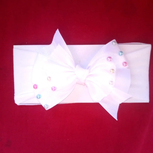 Baby headband handmade ( box pink #1) - Picture 1 of 2